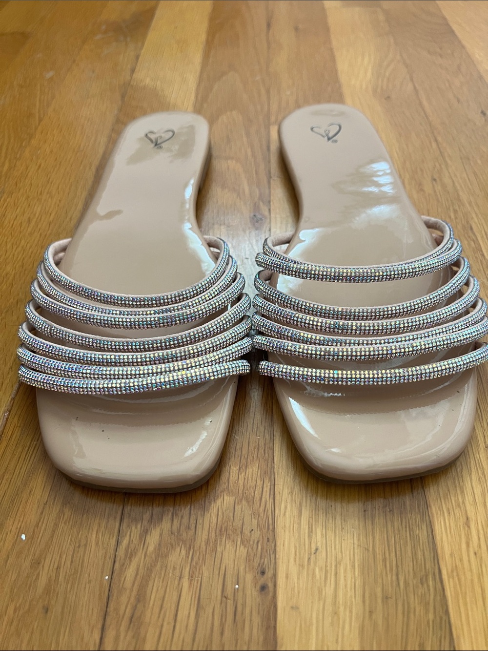 Windsor Nude Beaded Slide Mules